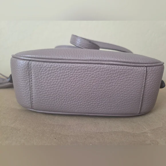 KATE SPADE Camera Bag Crossbody - Pebbled Leather - Mauve/Dusty Lavender - Picture 12 of 13